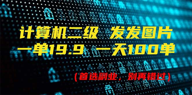 （11715期）计算机二级，一单19.9 一天能出100单，每天只需发发图片（附518G资料）-轻创淘金网